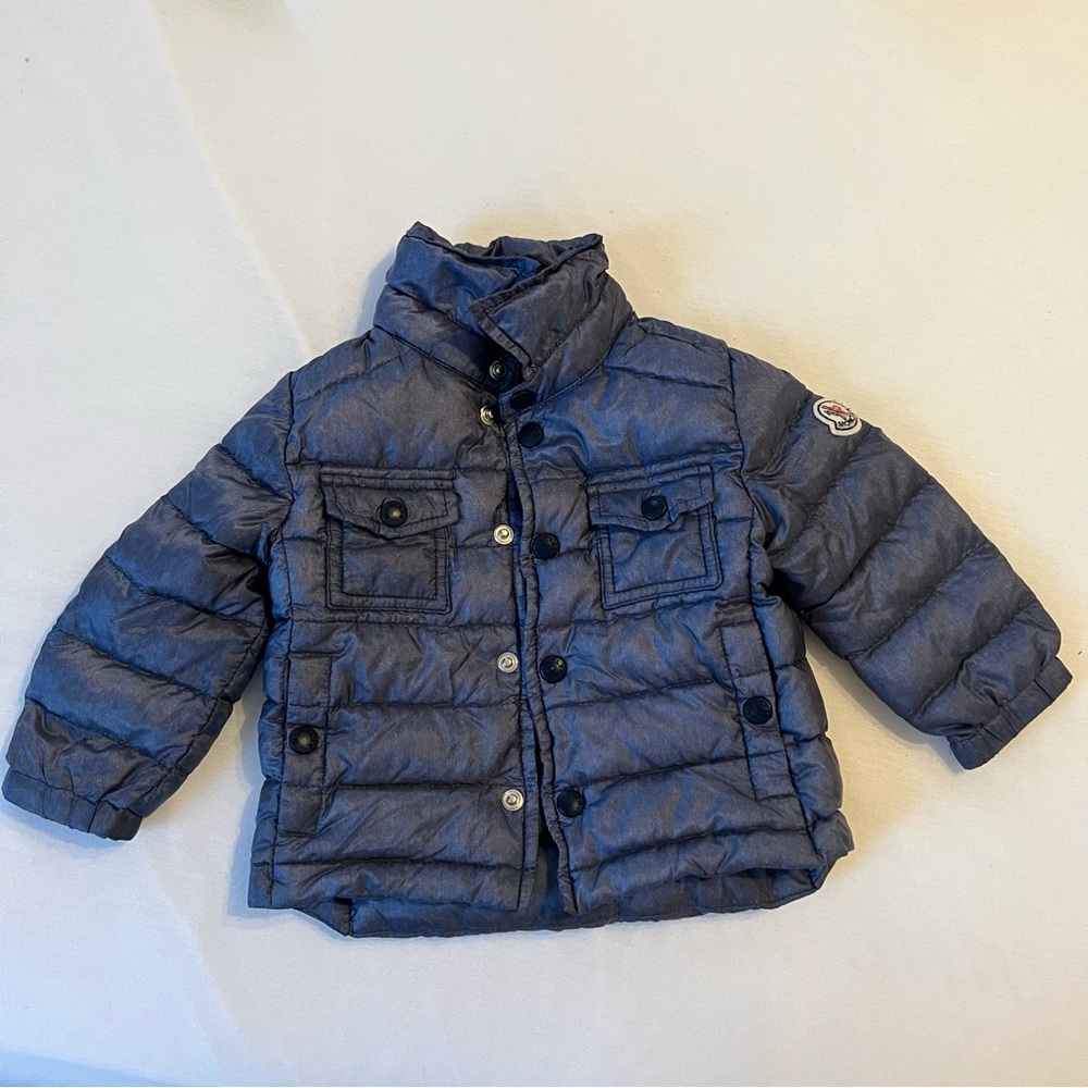 Blue Puffer Jacket Moncler